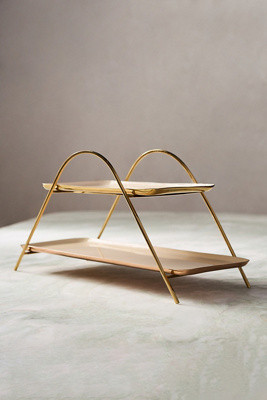 Robbie Stainless Steel Tiered Stand | Anthropologie (US)