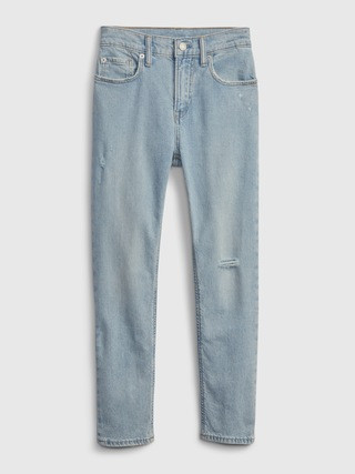 Kids Distressed Easy Taper Jeans with Washwell | Gap (US)