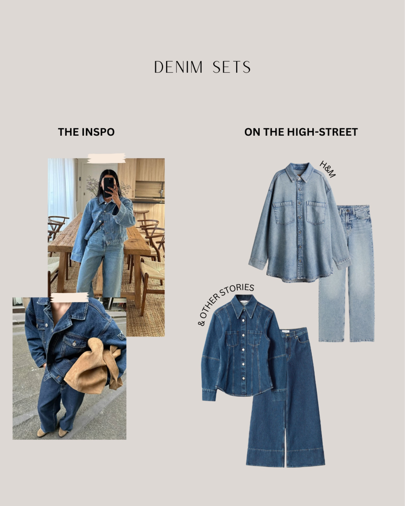 Denim sets to love on the high-street

#LTKstyletip