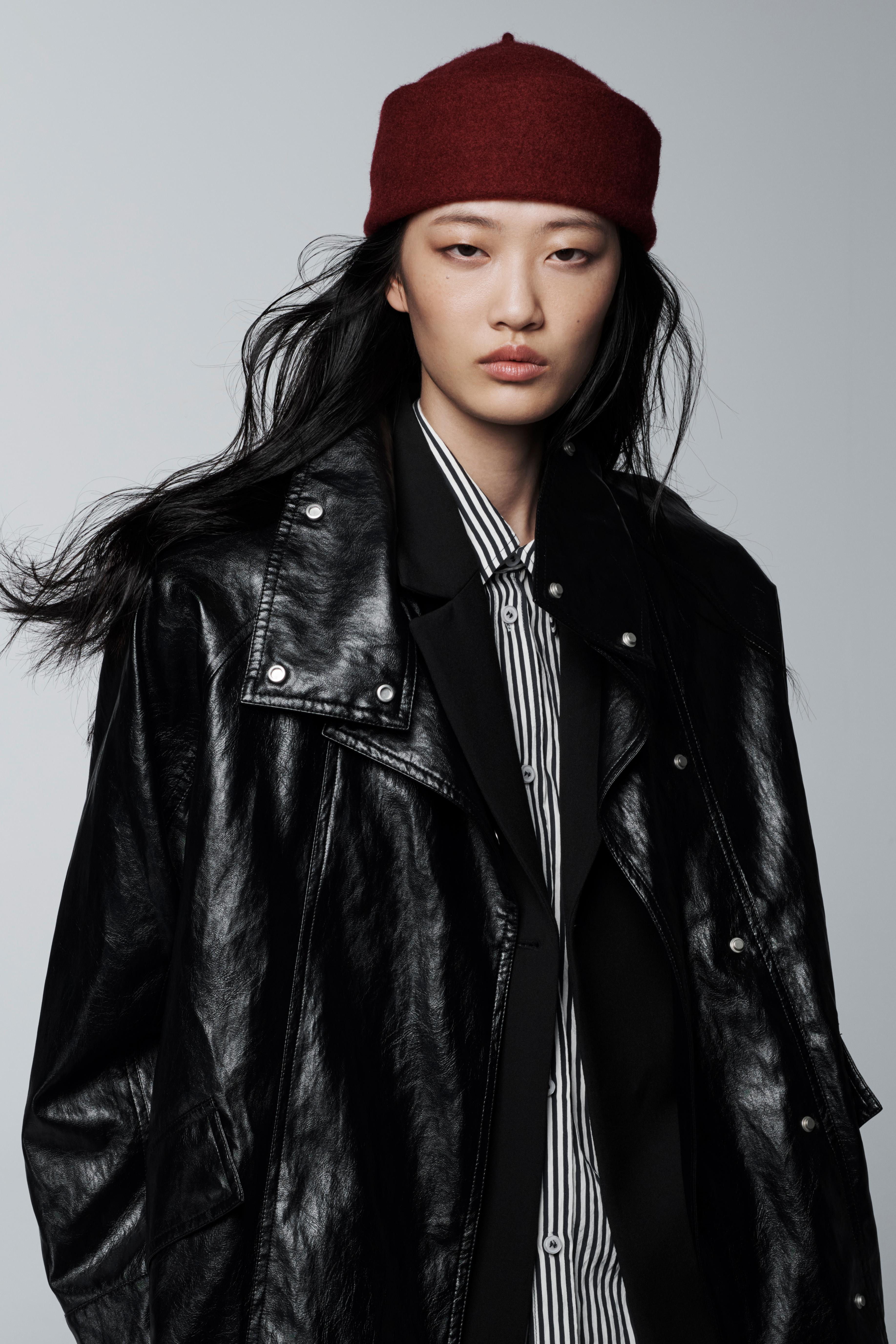 100% WOOL BEANIE WITH CUFF | Zara US