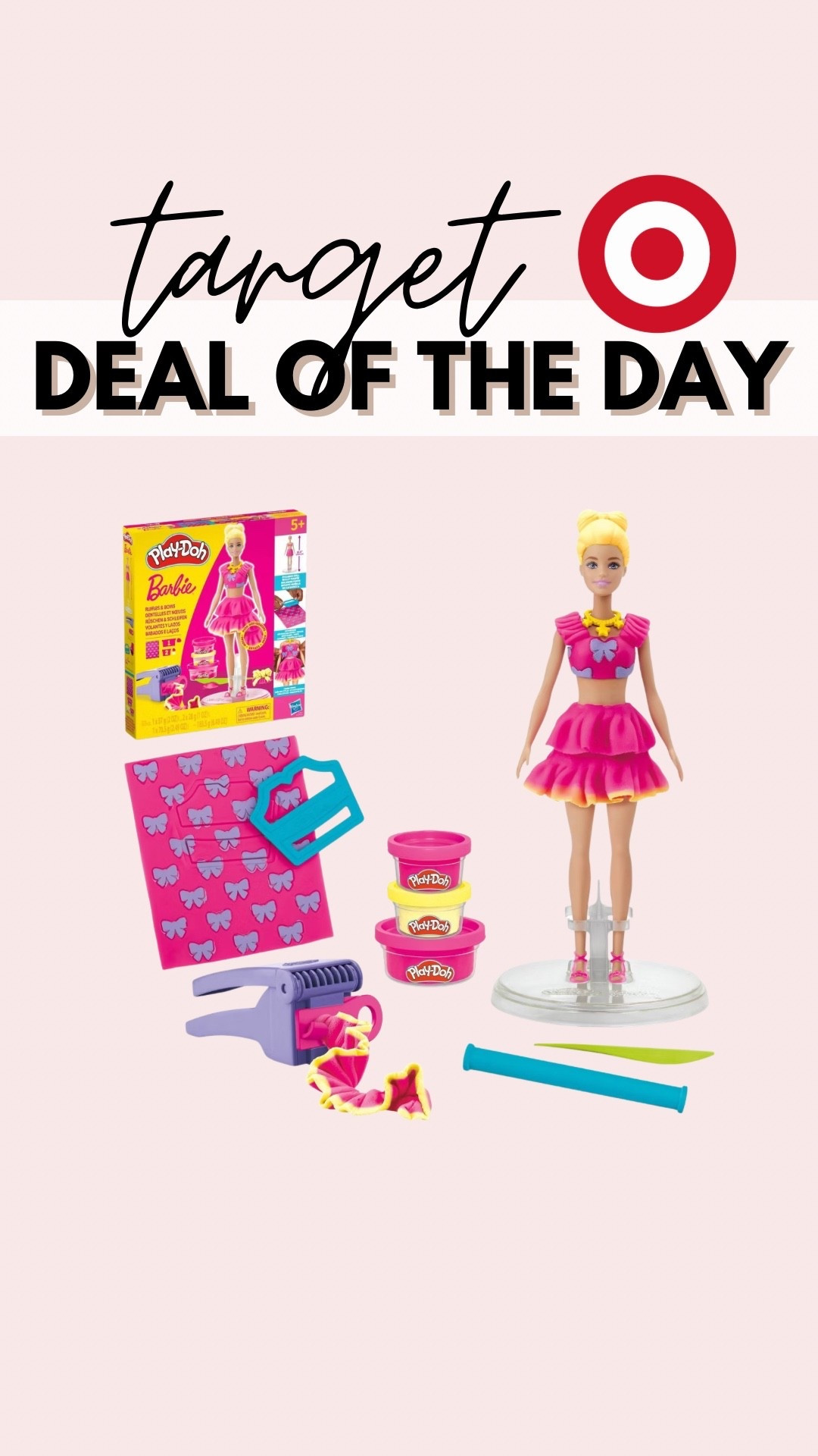 Target deal of the day
Barbie playdoh dolls on sale 
Christmas gift 

#LTKKids #LTKSaleAlert #LTKGiftGuide