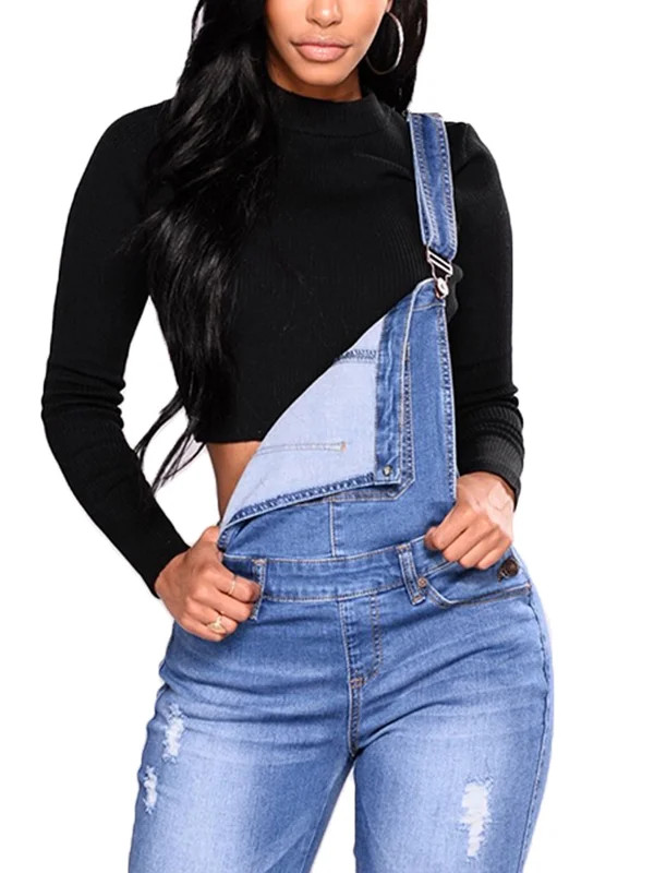 Jdinms - JDinms Women's Juniors Denim Overalls - Walmart.com | Walmart (US)