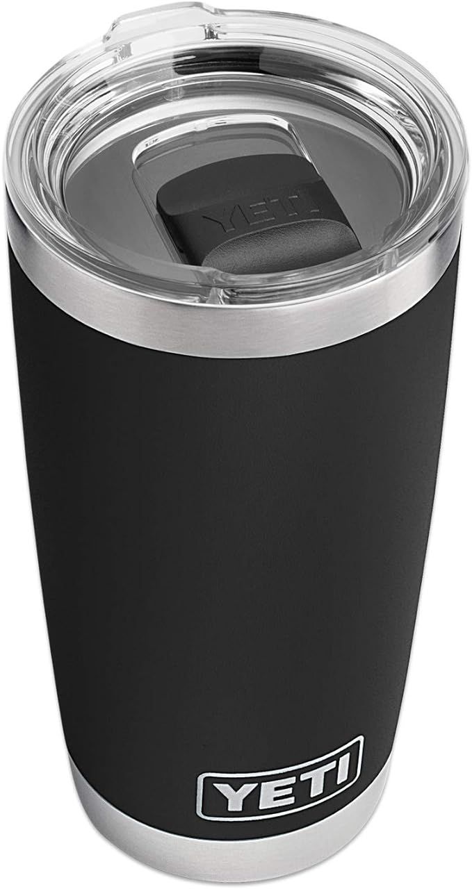 YETI Rambler 20 oz Tumbler, Stainless Steel, Vacuum Insulated with MagSlider Lid, Black | Amazon (US)