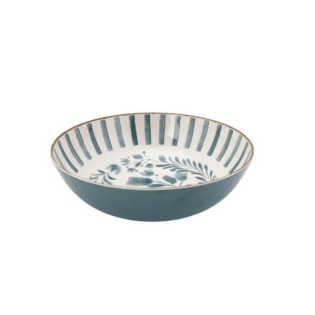Better Homes & Gardens 12-inch Bamboo Melamine Serve Bowl, Blue | Walmart (US)