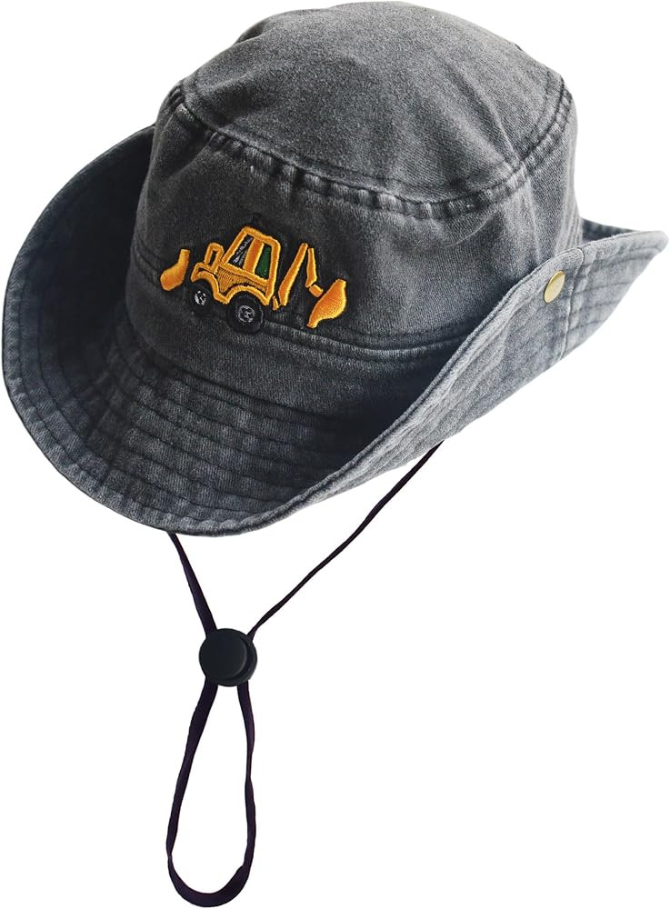 Safari Kids Sun Hat Bucket Boys Excavator Beach UPF 50+ Fishing Hat Toddler Girls Boonie Cap for ... | Amazon (US)