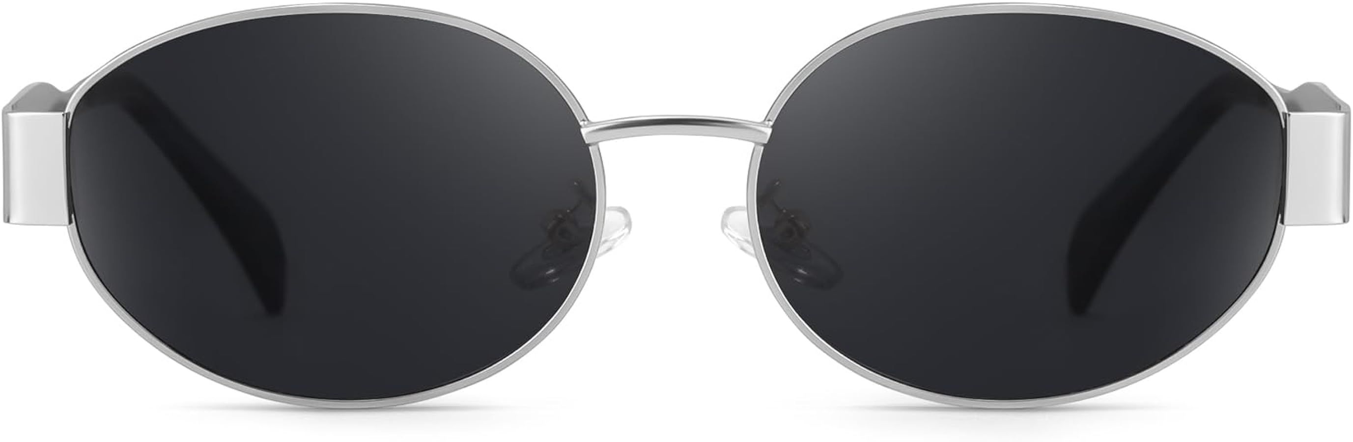 IGnaef Retro Oval Sunglasses for Women Trendy Designer Sun Glasses Womens Shades Fashion Accessor... | Amazon (US)