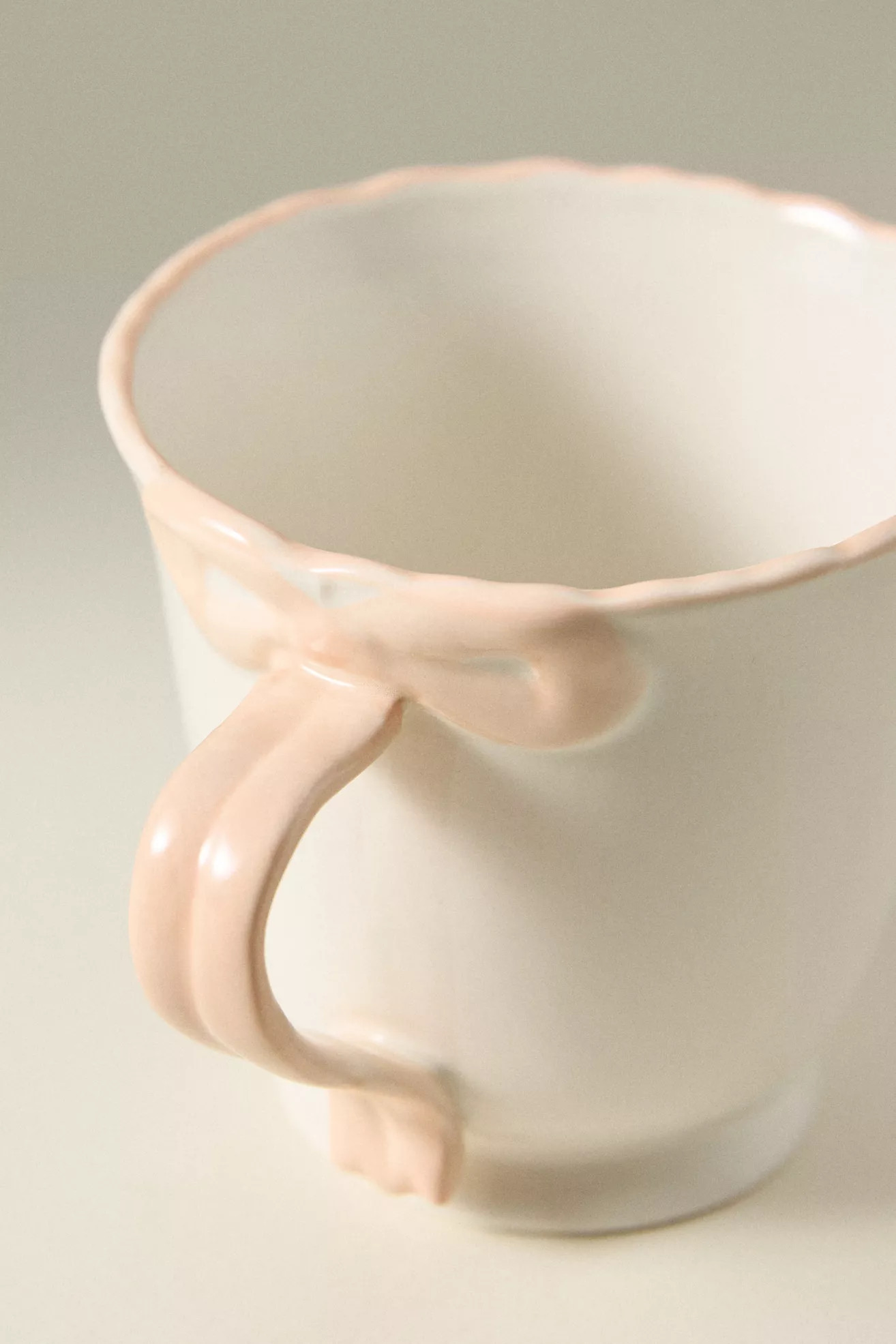 Benedita Bow Stoneware Mug | Anthropologie (US)
