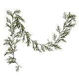 72" L Faux Cedar Garland w/ Glitter | Amazon (US)