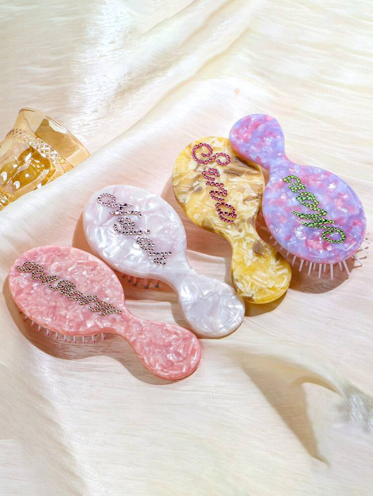 CA$9.79 -5% CA$10.30 Custom Hair Accessories, Personalized Hair Combs, Custom Name Hair Brushes, Custom Name Hair Combs, Hair Clips, Wedding Bridesmaid Accessories,Multi-Functional,Ornamental,Letter,Solid Color,Exquisite,Stylish,Vintage,Modern,Colorful,Leisure,Basics,Casual,Soft,Unique,Customized,Personalized,Custom,Ideal Gifts For Her,Girlfriend,Her,Boyfriend,FriendsChristmas Beauty Accessories 4.92 (99) General Specification Blue Purple Pink 8 Left Color Tortoiseshell Gemstone White Qty:   | SHEIN