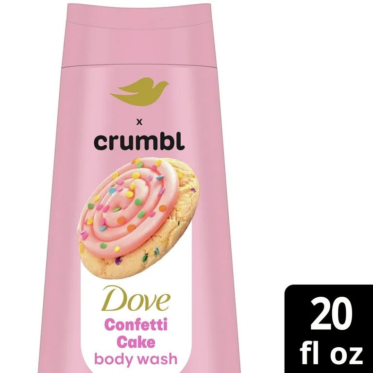 Dove Crumbl Moisturizing Liquid Body Wash Confetti Cake, 20 oz | Walmart (US)