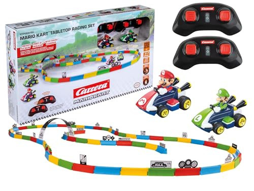 Carrera RC Mario Kart Tabletop Toy Racing Set Featuring Mario Luigi and 2 Radio Controls | Amazon (US)