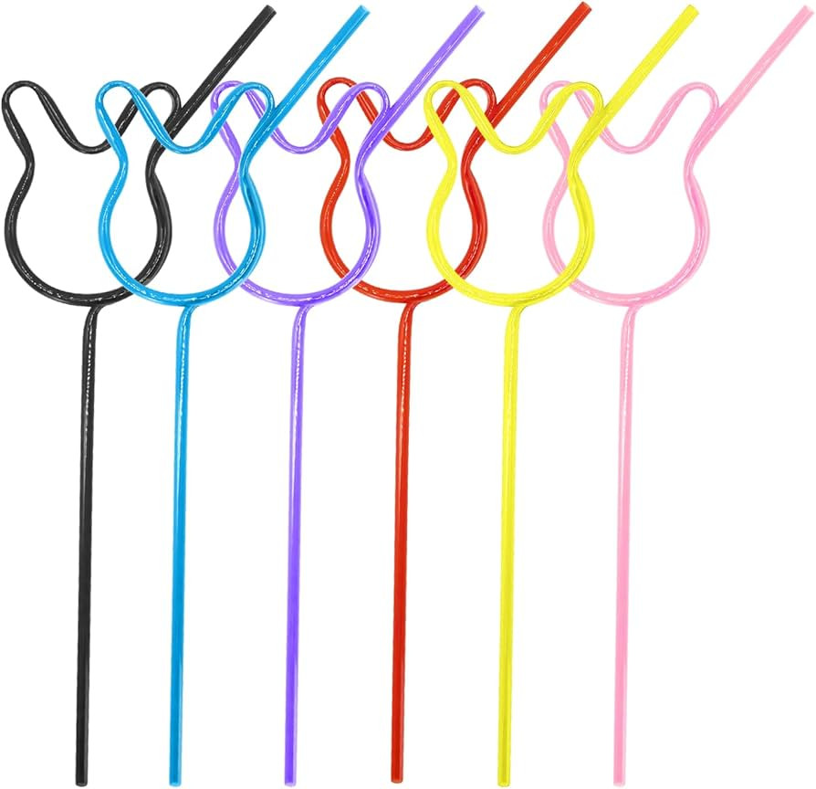 Dohia Easter Crazy Straws for Kids Bunny Silly Straw Reusable Drinking Plastic Twisty Easter Stra... | Amazon (US)