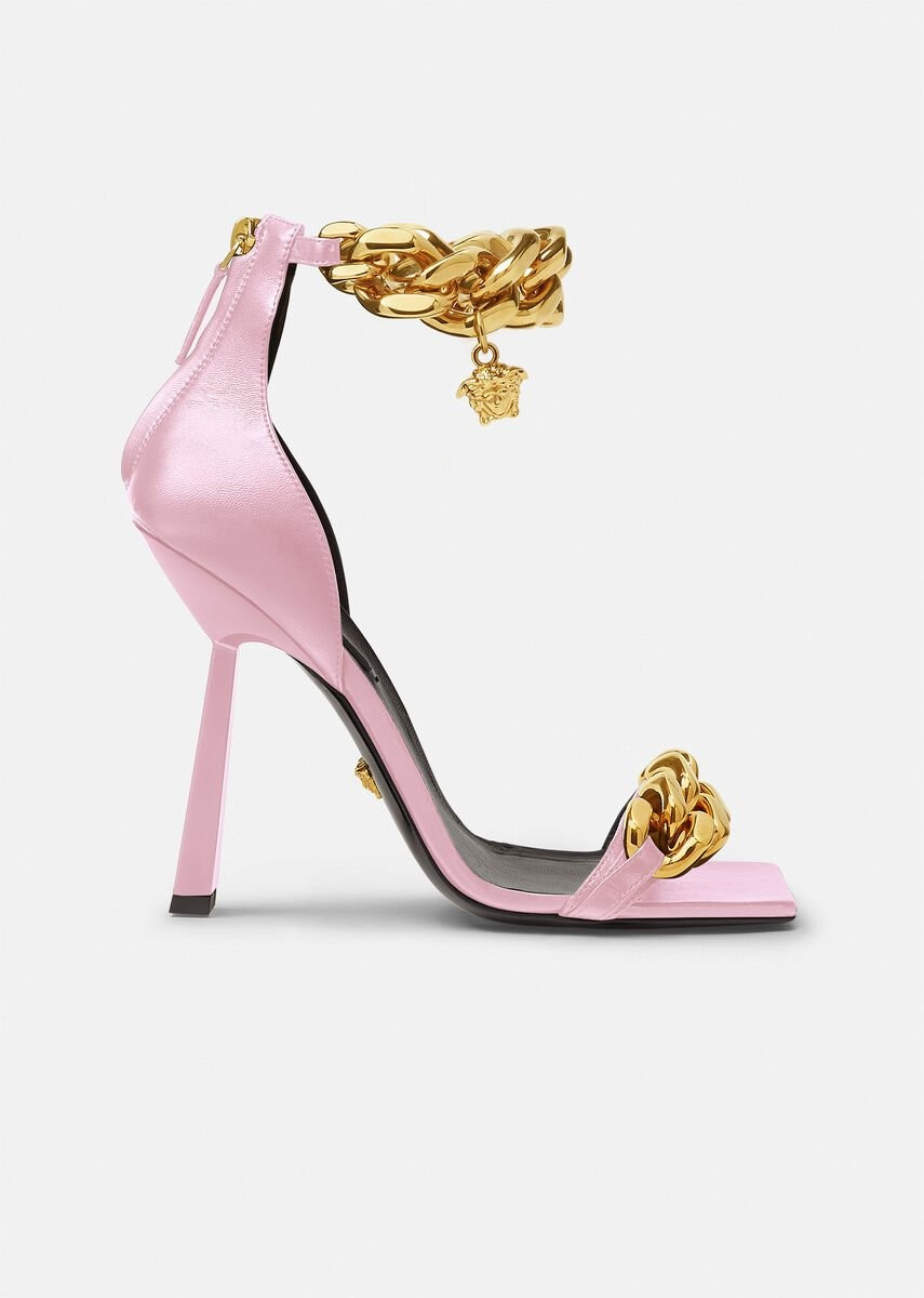 Versace Medusa Chain High Heel Sandals for Women | US Online Store | Versace (US)