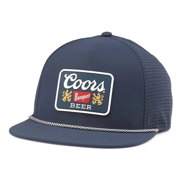 American Needle Buxton Pro Coors Banquet Snapback Hat One Size Navy | Scheels