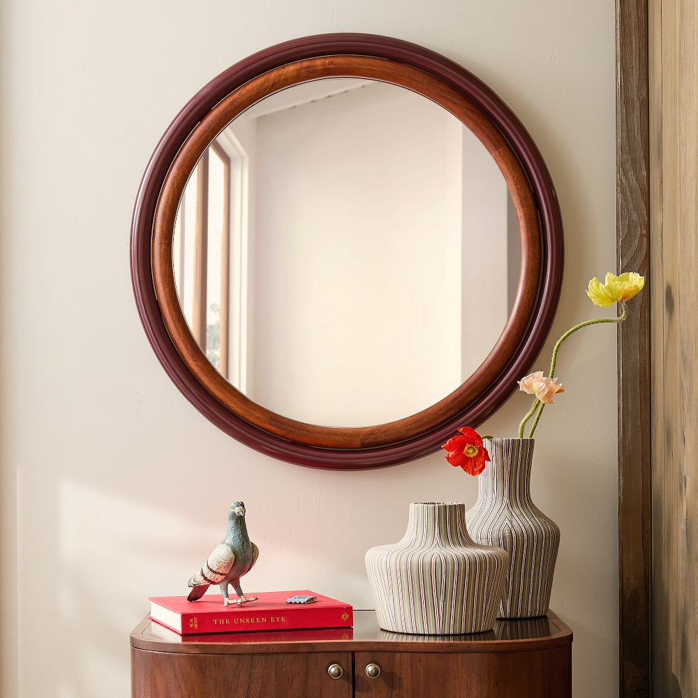 Emma Chamberlain Tubular Round Wall Mirror | West Elm (US)