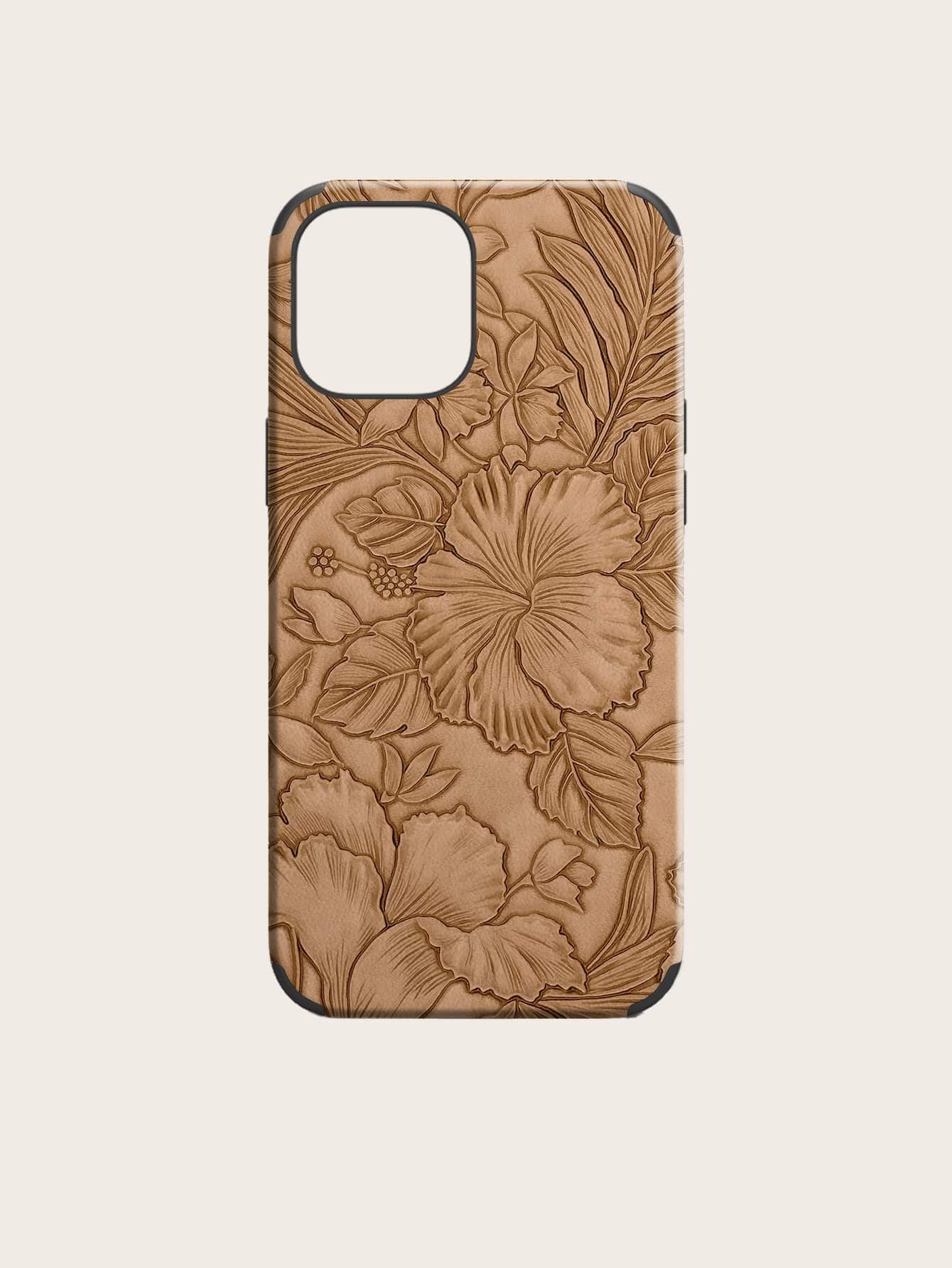 Flower Pattern Phone Case Compatible With iPhone 15/15Pro/15Plus/15Promax | SHEIN
