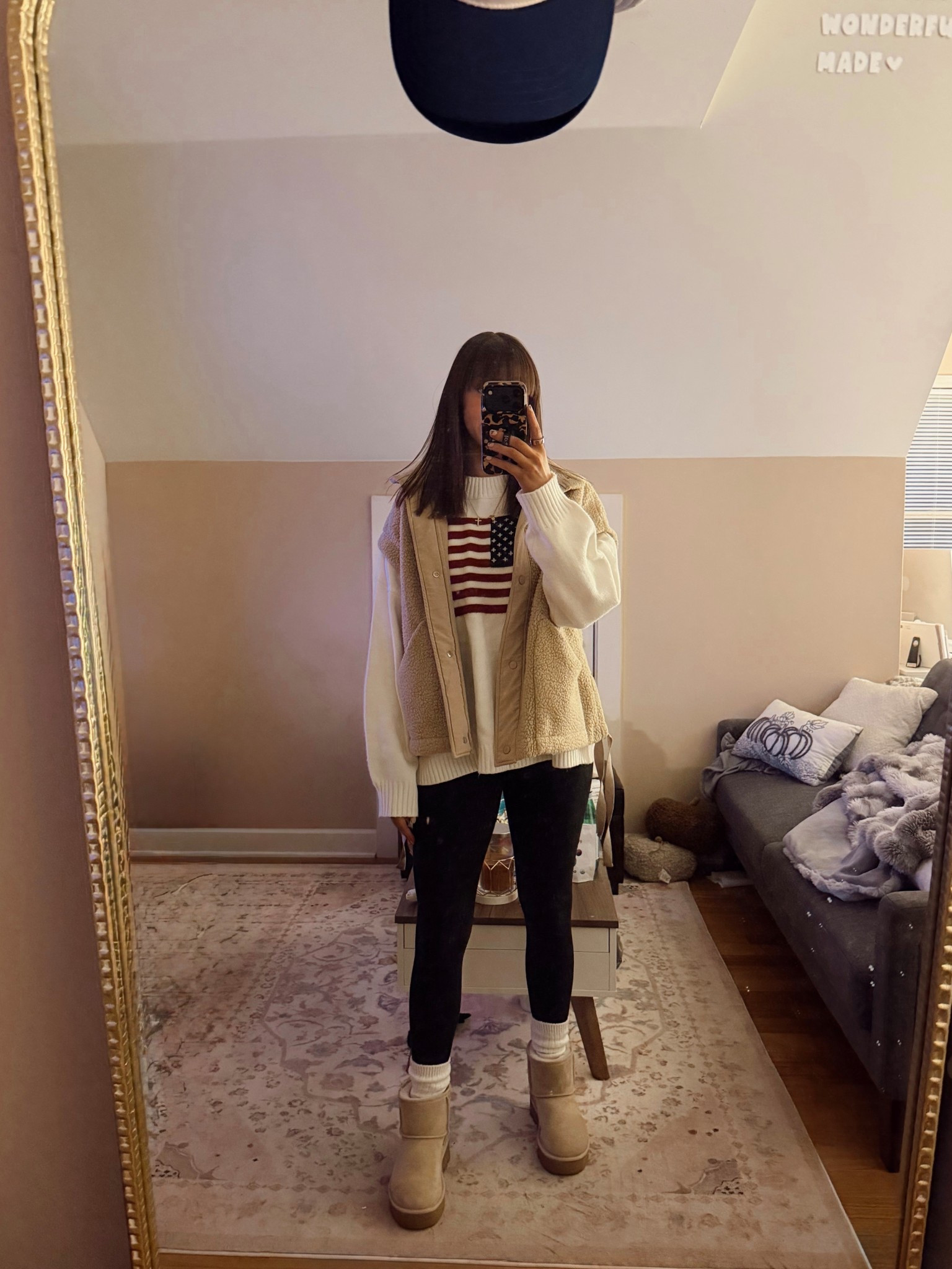 Top: L 
Vest: M 
Pants: 4 


#LTKCyberWeek #LTKHoliday #LTKGiftGuide