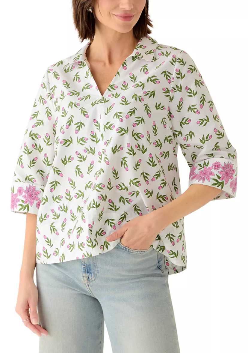 Women's 3/4 Sleeve Popover Top | Belk