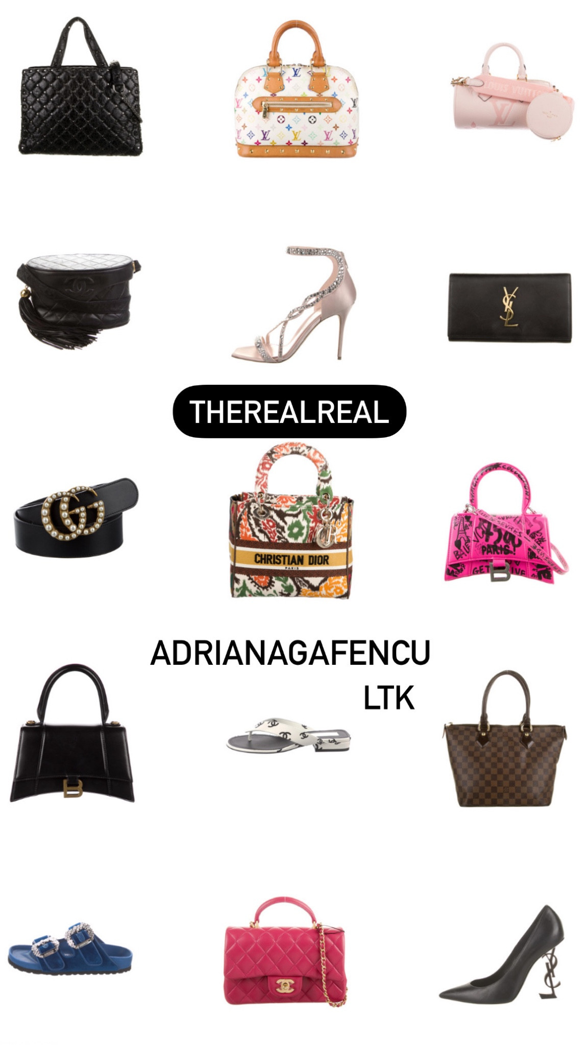 Luxury finds 
THEREALREAL
Chanel 
Handbag 
Heels 
Gucci 
Belt 
Designer finds 

#LTKSale #LTKSeasonal #LTKFestival