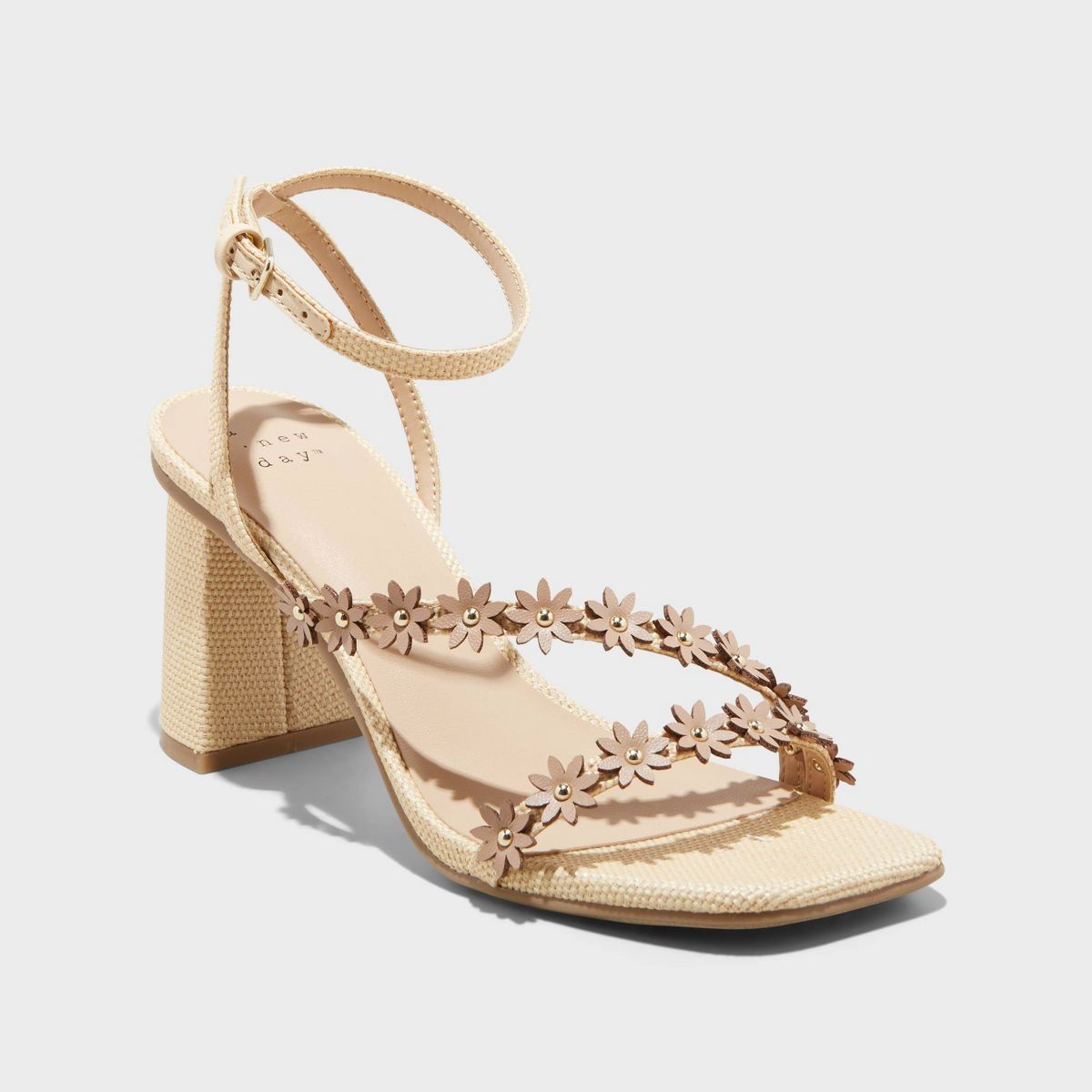 Women's Mirabel Strappy Heels - A New Day™ Beige 11 | Target