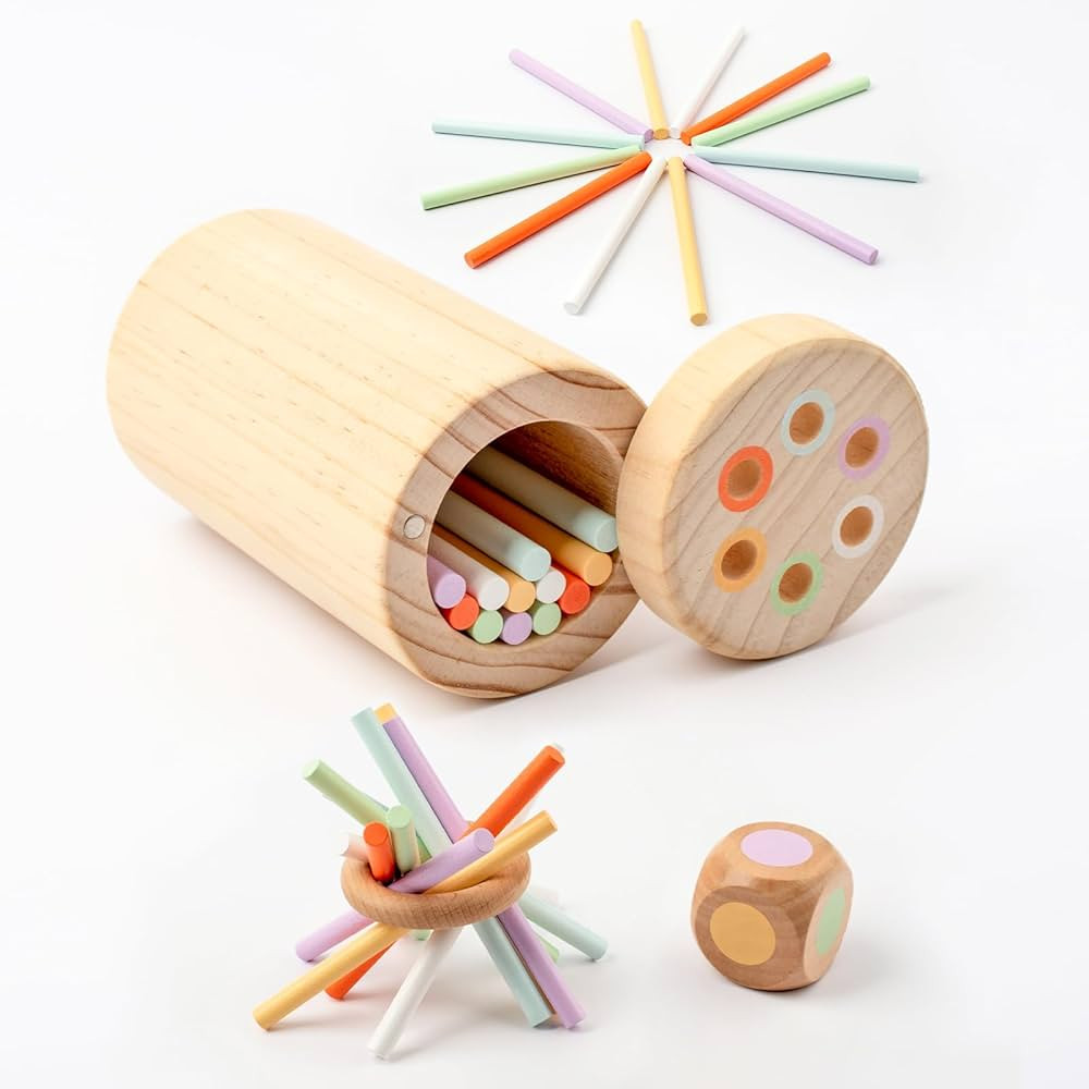 Montessori Toys for 1-3 Year Old, Wooden Learning Color Sorting Toys for Toddlers Age 1 2 3, Educ... | Amazon (US)