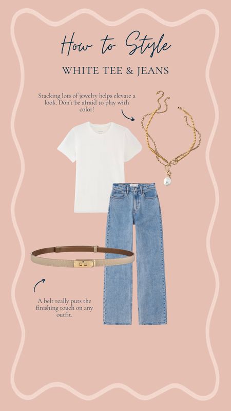 How to style a white tee and jeans