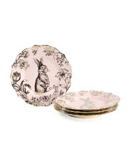 4pc Porcelain Bunny Hill Salad Plates | Easter | Marshalls | Marshalls