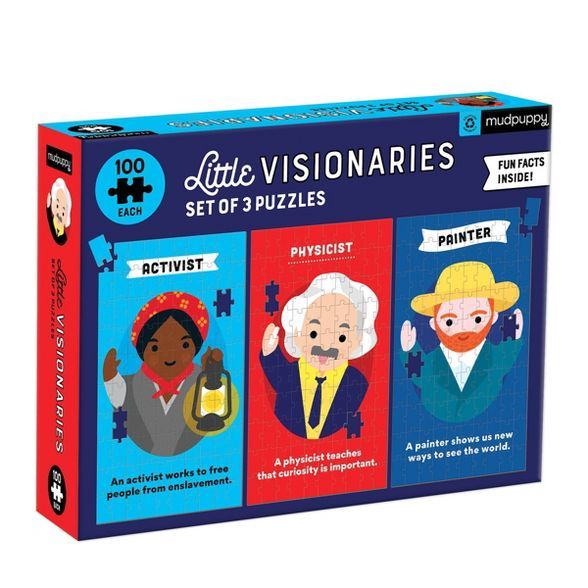 Mudpuppy Little Visionaries Kids' Puzzle Set - 3pk | Target