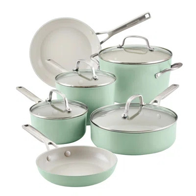 KitchenAid Hard Anodized Ceramic Nonstick Cookware Pots and Pans Set, 10 Piece | Wayfair North America