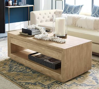 Leon 52" Coffee Table | Pottery Barn (US)