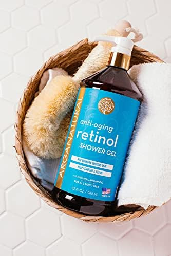 Arganatural Retinol Shower Gel (Body Wash) with Natural Argan Oil, Smooth & Refine Skin Tone, Nou... | Amazon (US)