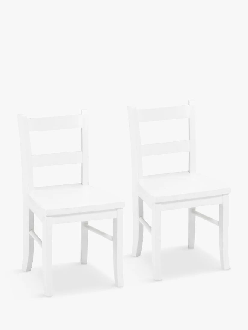Pottery Barn Kids My First Chair, Set of 2, Simply White | John Lewis (UK)