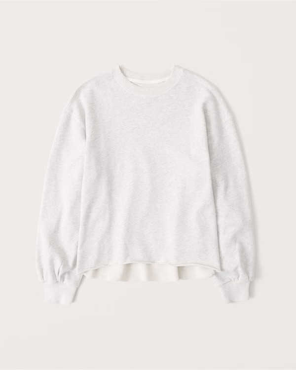 Terry Cutoff Crew Sweatshirt | Abercrombie & Fitch (US)