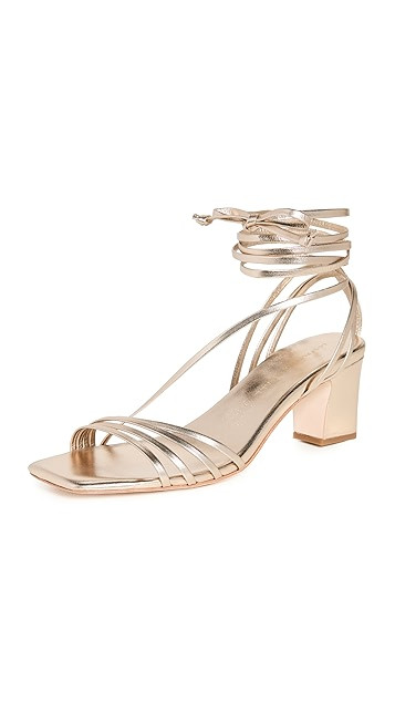 Strappy Wrap Mid Heel Sandals | Shopbop