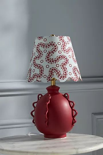 Matilda Goad & Co. Scalloped Squiggle Table Lamp | Anthropologie (US)