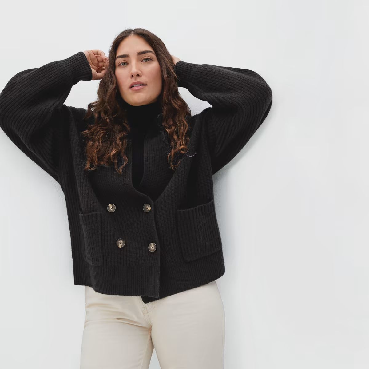 The Felted Merino Double-Breasted Cardigan | Everlane