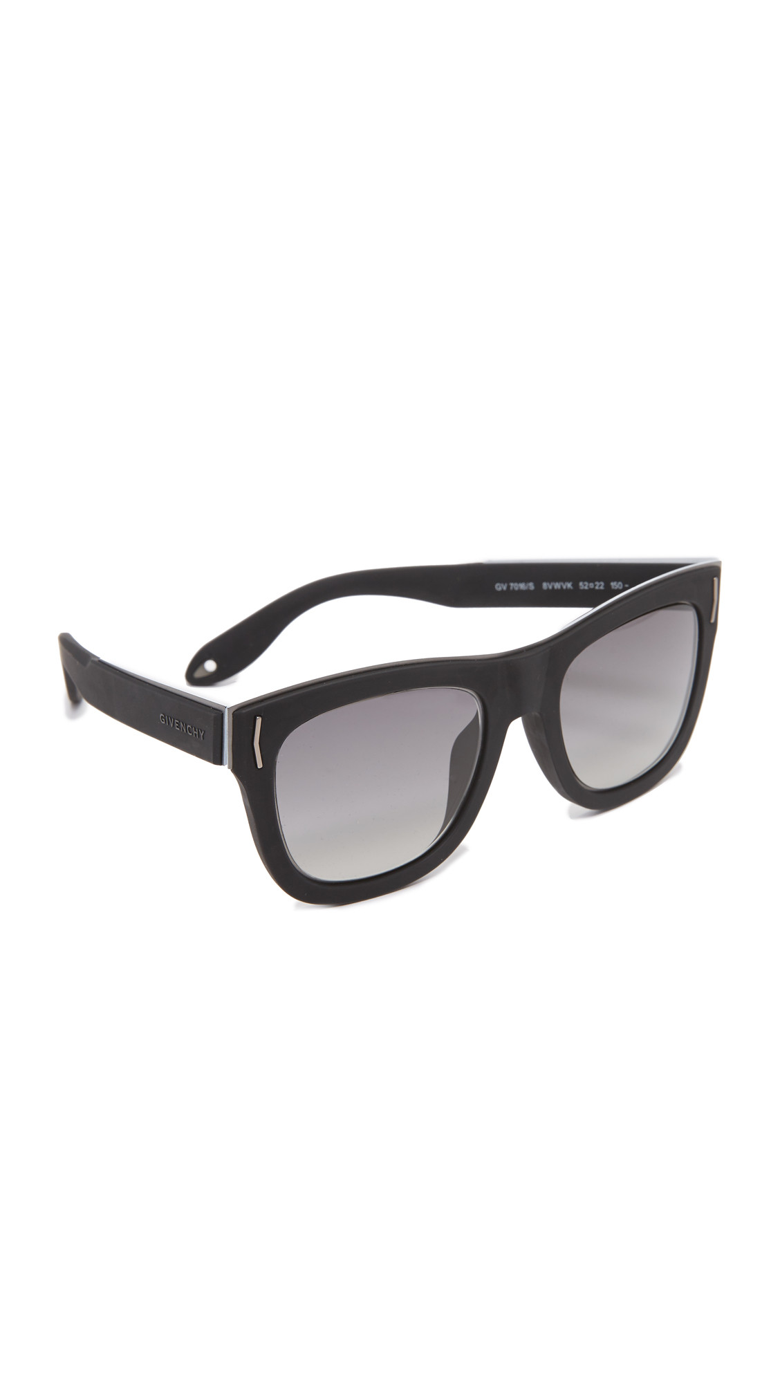 Givenchy Rubber Square Sunglasses - Black Silver/Grey | Shopbop