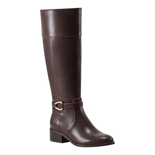 Bandolino Women's Dennie Knee High Boot, Dark Brown 200, 8.5 | Amazon (US)