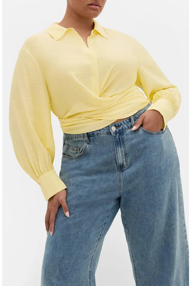 Rosabella Tie Hem Button-Up Shirt (Women) | Nordstrom | Nordstrom