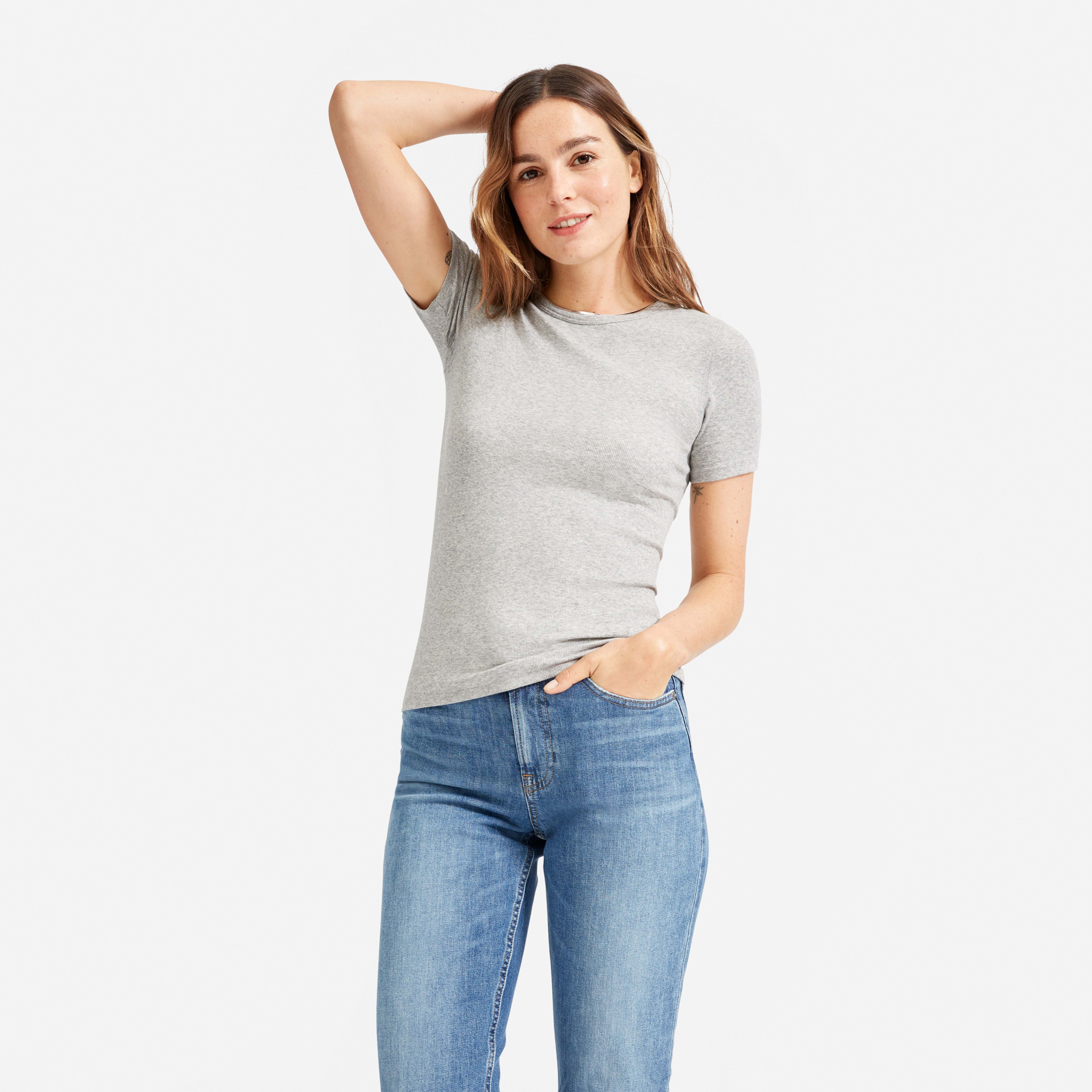 The Pima Micro-Rib Crew Tee | Everlane