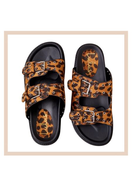Cheetah suede buckled slide on sandals 

#LTKfindsunder100 #LTKshoecrush #LTKstyletip