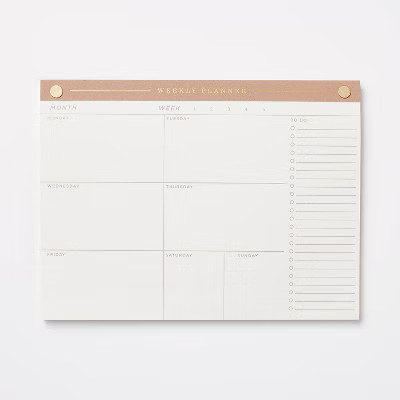 52 Page Special Rule Weekly Tear Off Planner 10" x 7.5" Mauve - Threshold™: Journal, Notebook, ... | Target