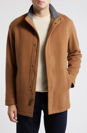 Crown Flex Wool Fleece City Coat | Nordstrom