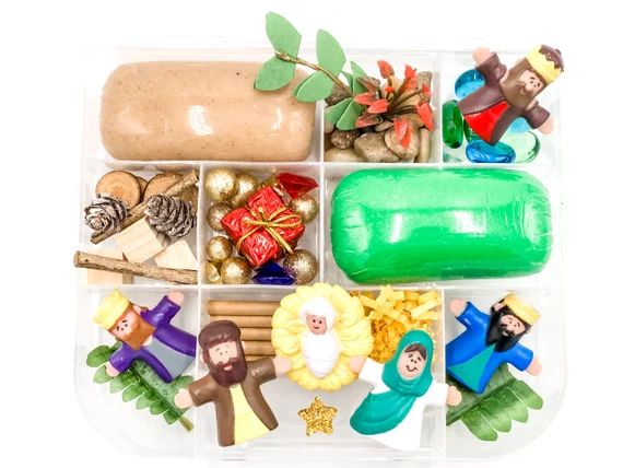 Nativity Play Dough Kit  Christmas Play Dough Sensory Kit  | Etsy | Etsy (US)