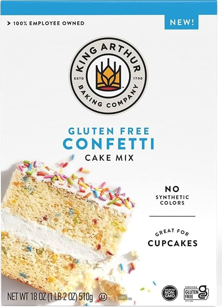 King Arthur Confetti Cake Mix, Gluten Free, 18oz | Amazon (US)