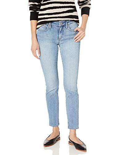 NYDJ Women's Petite Marilyn Straight Jeans In Premium Lightweight Denim, Heyburn Wash, 0P | Amazon (US)