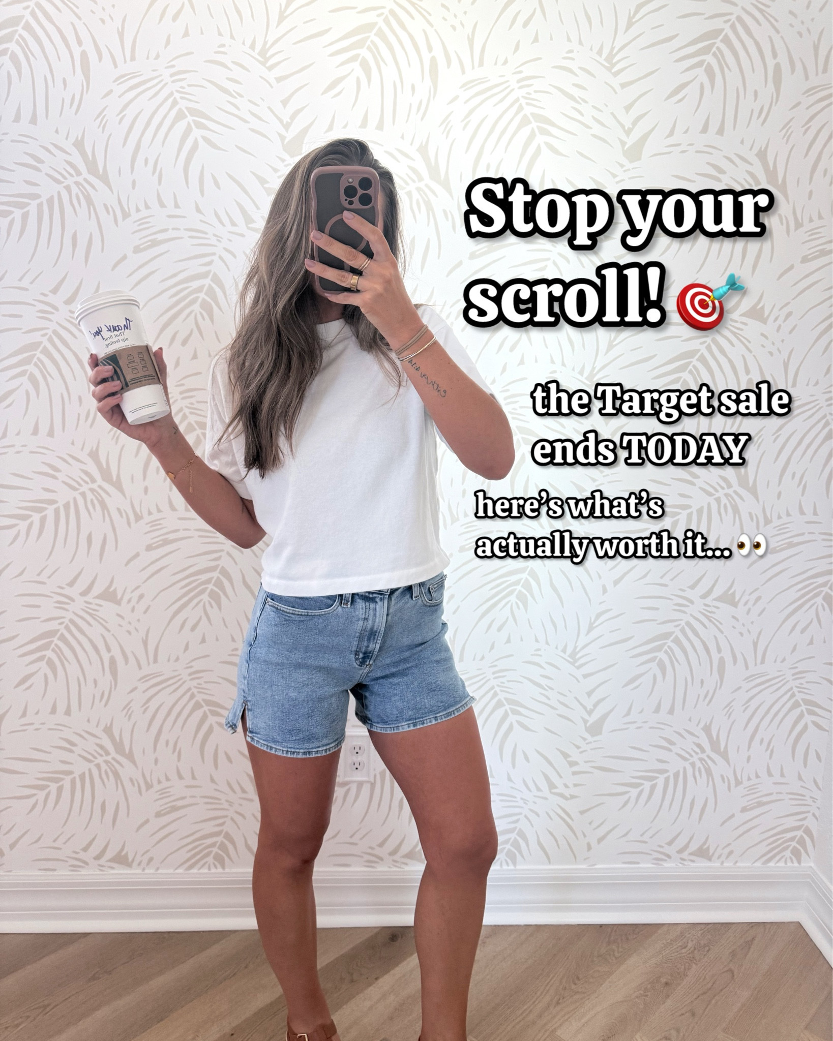 I’m wearing XS in everything except the black active skort — I did S in that and I’m glad! It runs a bit tiny IMO.. I wish I did a S in the tee too.. I may exchange! The XS is a bit snug. Size 2 denim shorts. 

Target run
Target sale
Target haul
Coverup 
Boat day
Beach day 
Spring break
Florida style
Denim shorts 
Cut off shorts
White tee
White tshirt 
Neutral outfit 
Easter dress 