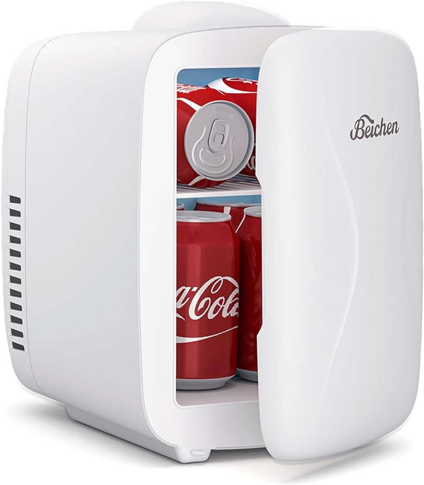 BEICHEN Mini Fridge [Upgrade], Small Fridge Rapid Cooling 4 Liter/6 Cans Skincare Fridge, Cooler ... | Amazon (US)