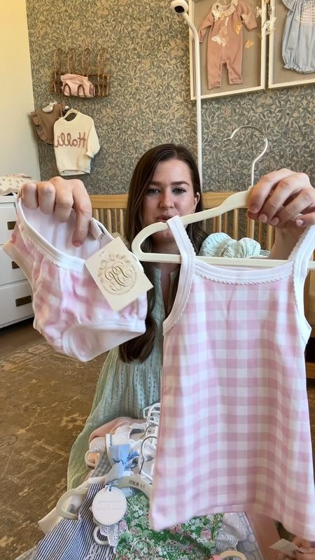 Toddler girl clothing haul! Summer outfits, Grandmillenial, beach outfit, baby girl, bows, gingham 
