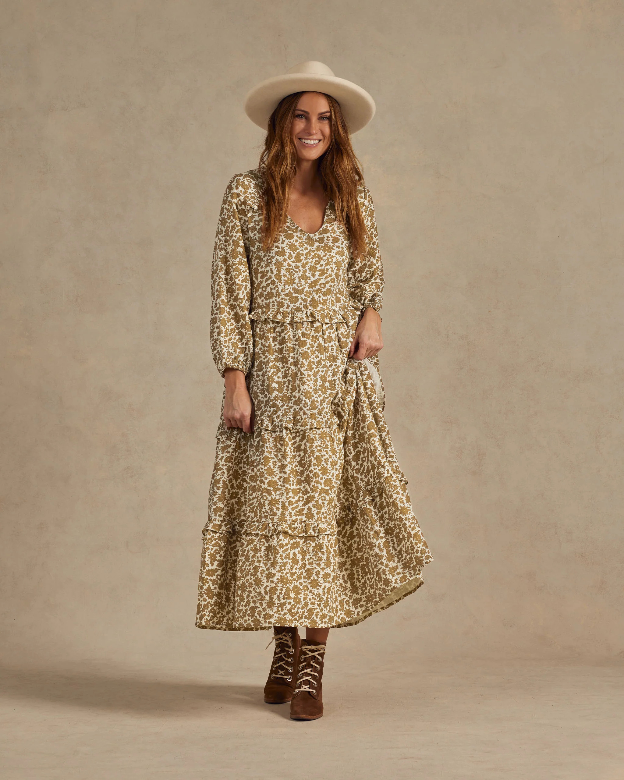 Mabel Dress | Gold Gardens | Rylee + Cru